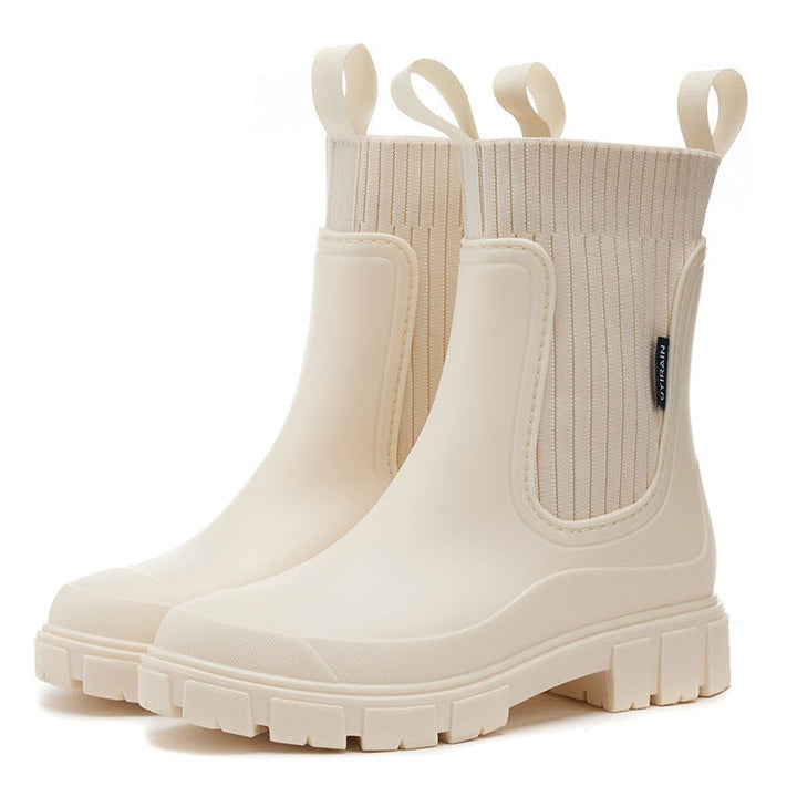 Maja | Ankelstøvler Dame Vandtætte Chelsea Boots Chunky Sål