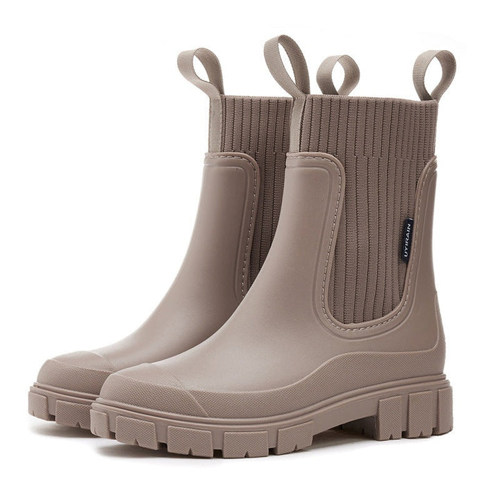Maja | Ankelstøvler Dame Vandtætte Chelsea Boots Chunky Sål