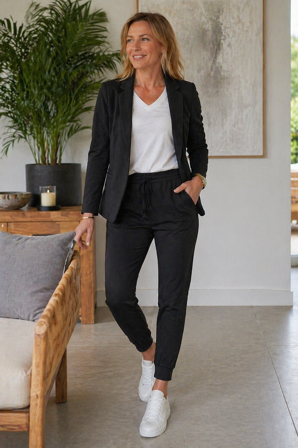 Maja | Dame Bukseanzug med Blazer og Jogger Bukser