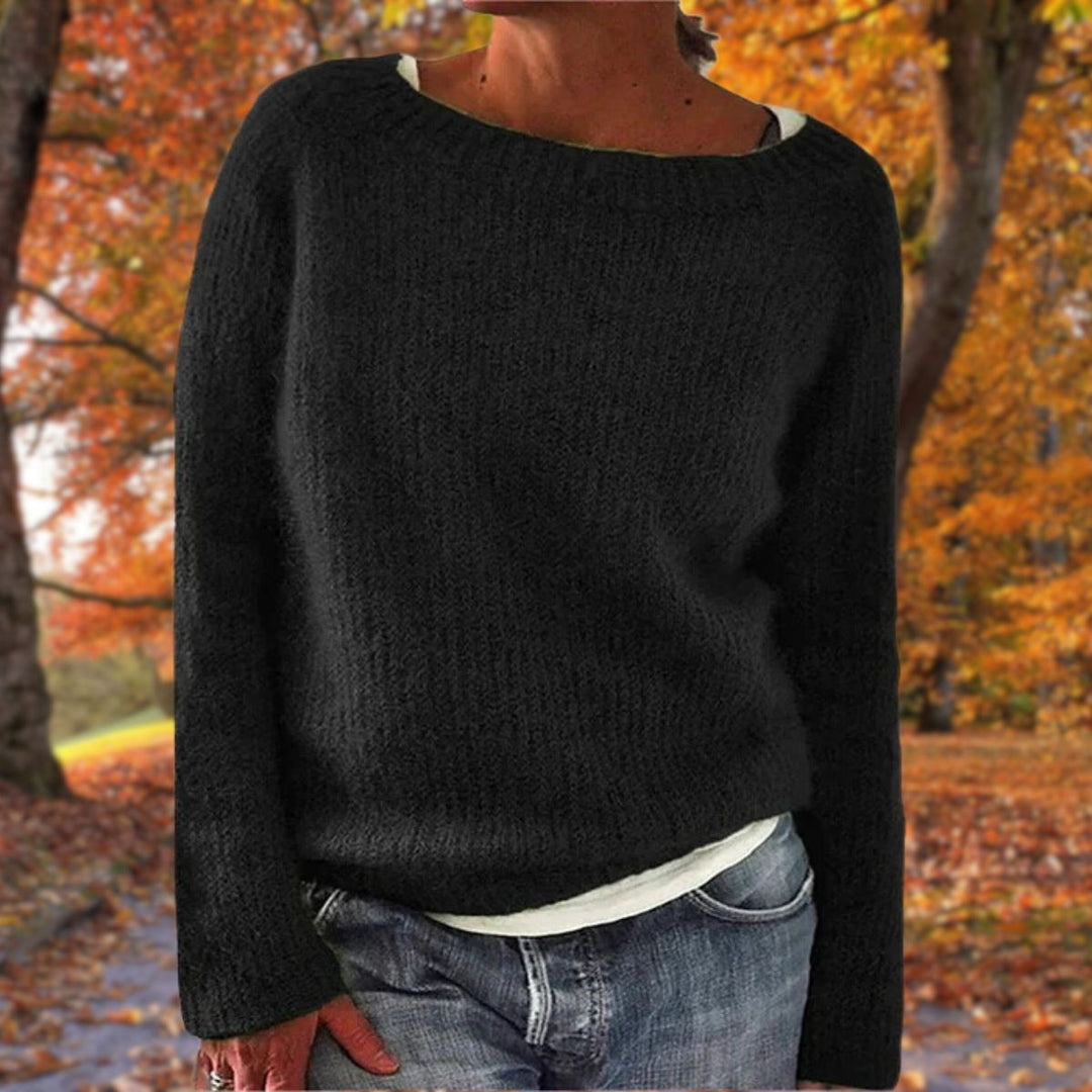 Mikkel | Sweater Dame Strik Rund Hals Langærmet