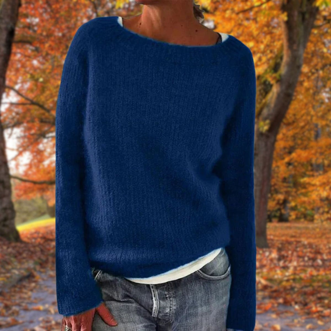 Mikkel | Sweater Dame Strik Rund Hals Langærmet