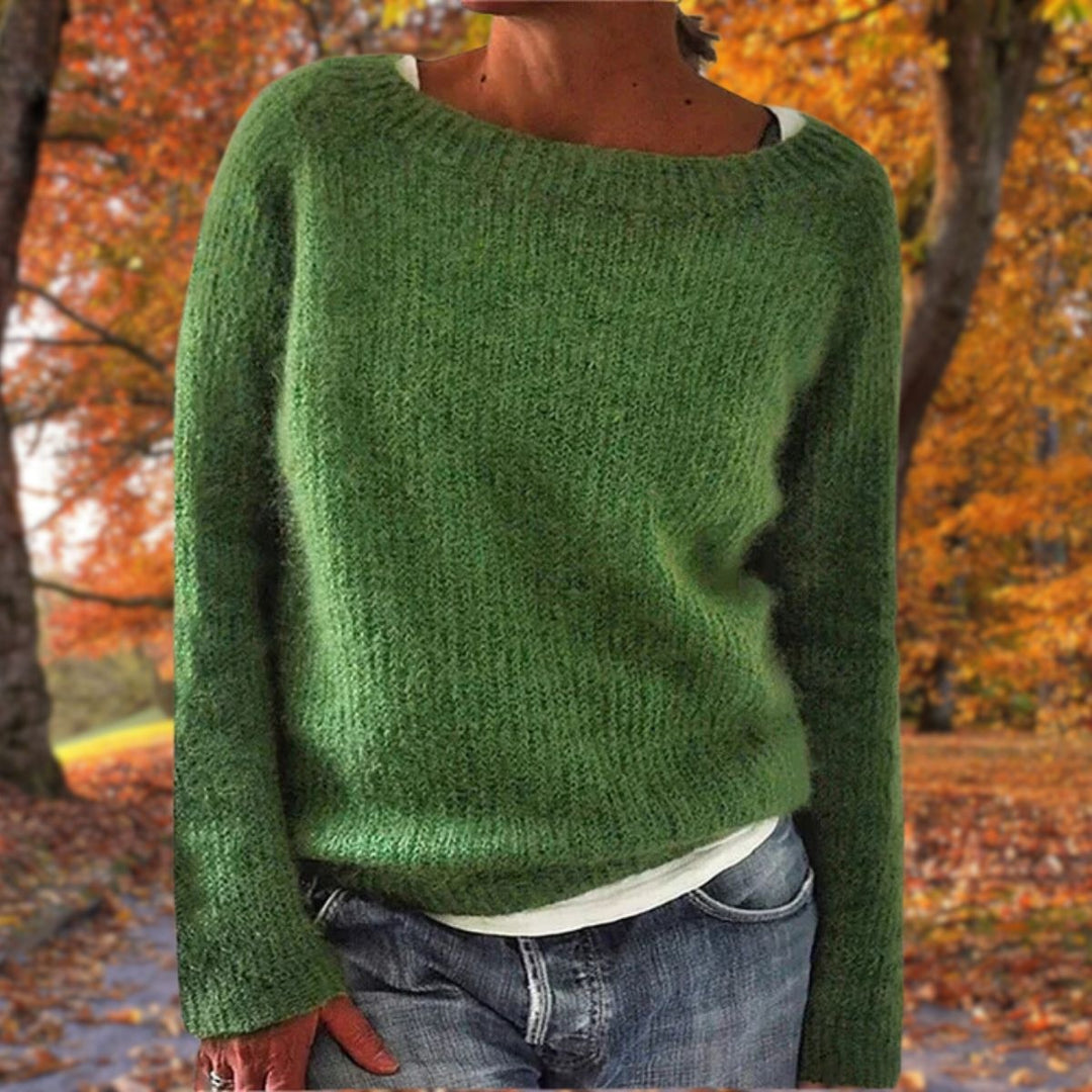 Mikkel | Sweater Dame Strik Rund Hals Langærmet