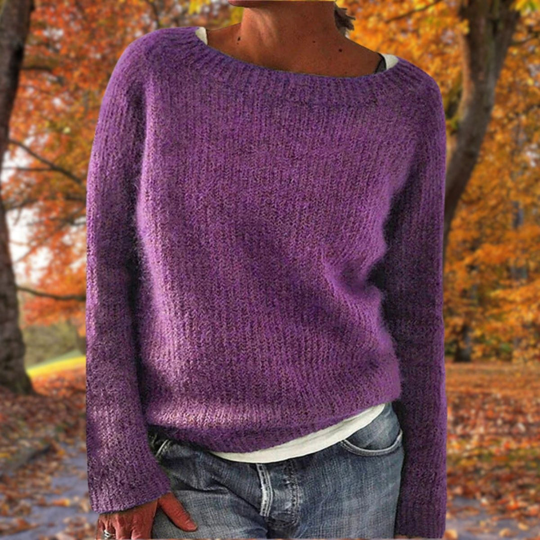 Mikkel | Sweater Dame Strik Rund Hals Langærmet