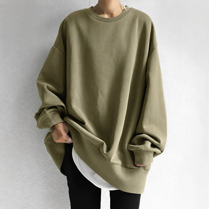 Morten | Oversized Sweater Herre Rund Hals Langærmet