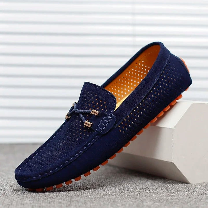 Niels | Ruskind Loafers Sko Herre Perforeret Slip-On