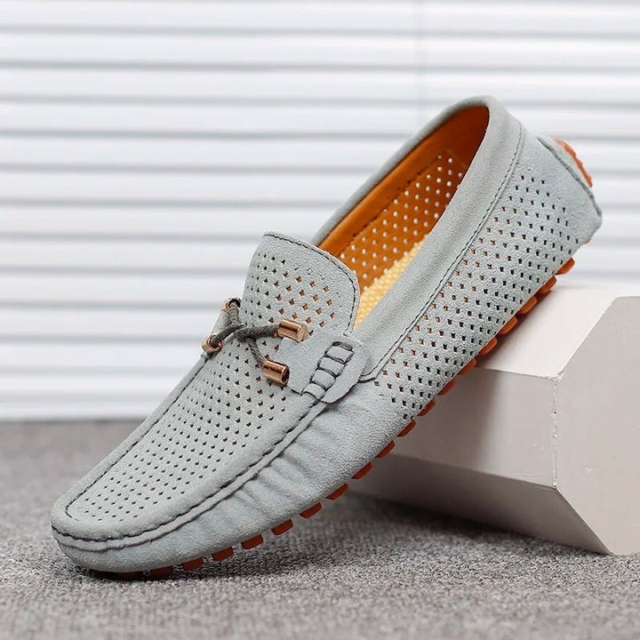 Niels | Ruskind Loafers Sko Herre Perforeret Slip-On