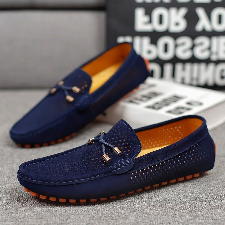 Niels | Ruskind Loafers Sko Herre Perforeret Slip-On