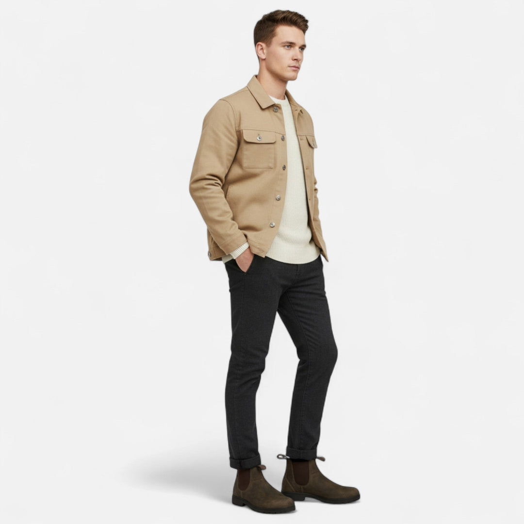 Oscar | Chelsea Boots Herre Læder Ankelstøvler Slip-On