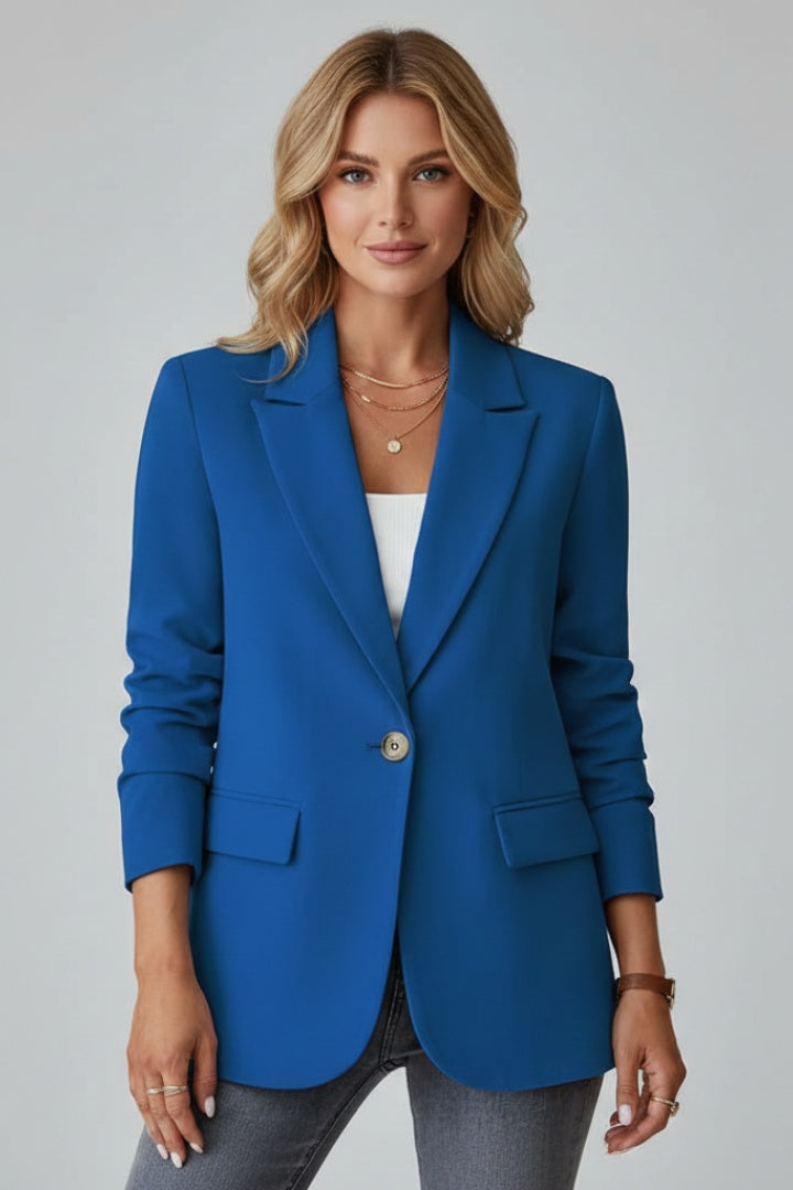 Pernille | Blazer Dame Enkeltknappet Notch-revers