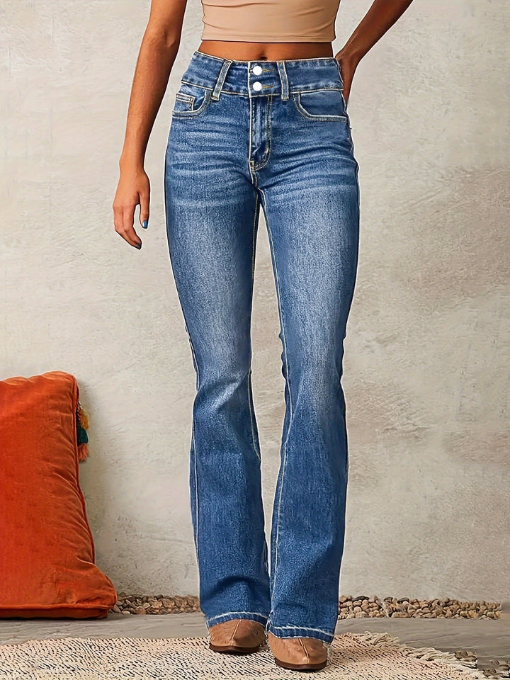 Rikke | Jeans Dame Høj Talje Bootcut Denim