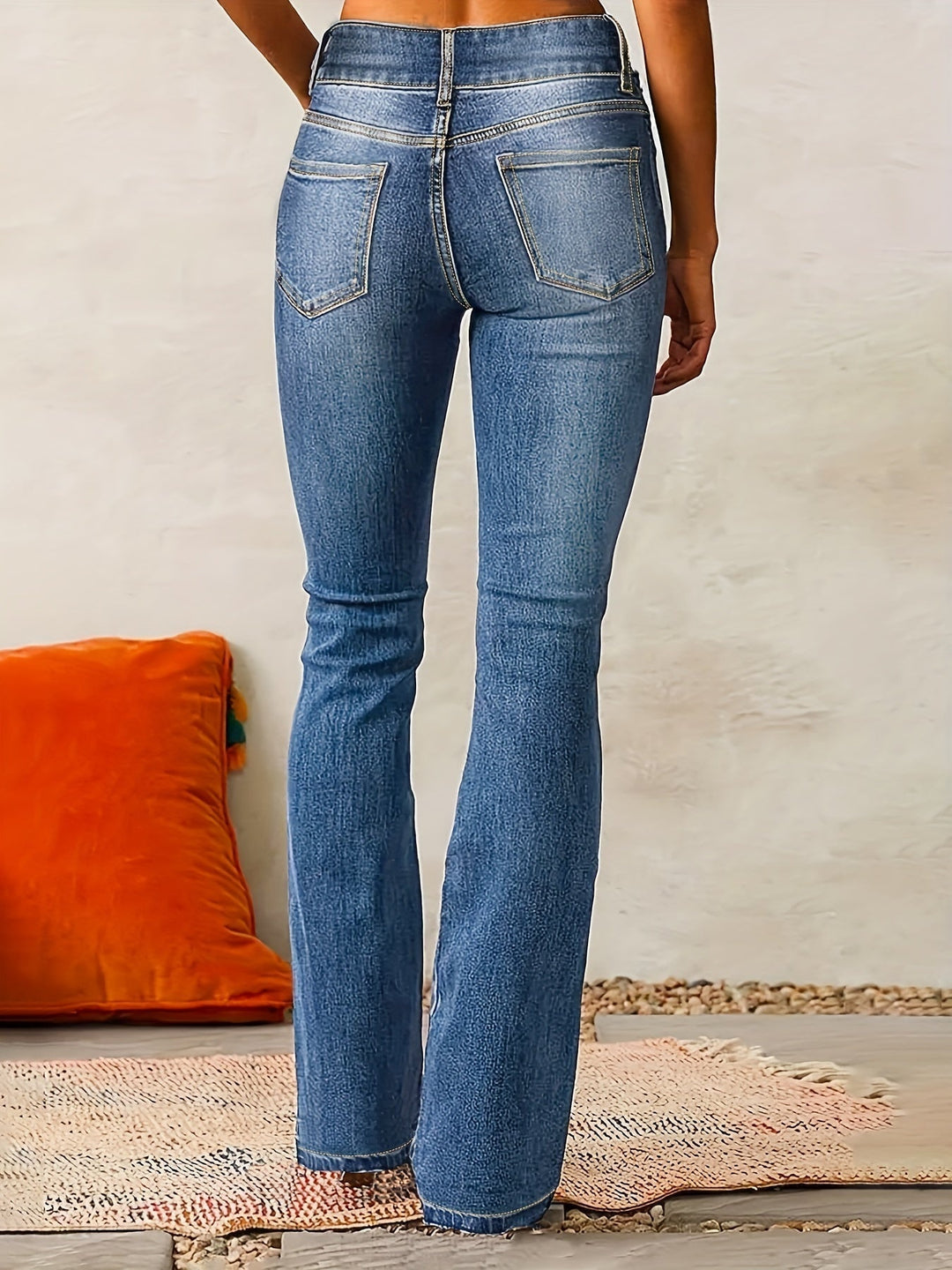 Rikke | Jeans Dame Høj Talje Bootcut Denim