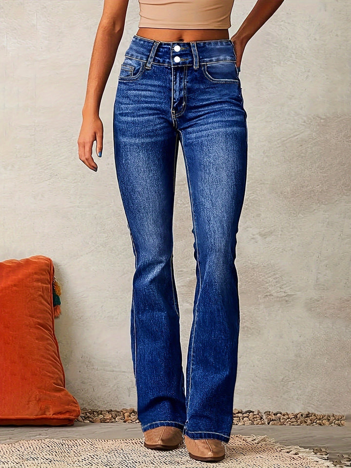 Rikke | Jeans Dame Høj Talje Bootcut Denim