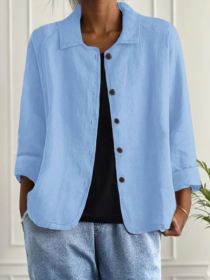 Signe | Jakke Dame Casual Knapper Let Overgangsjakke