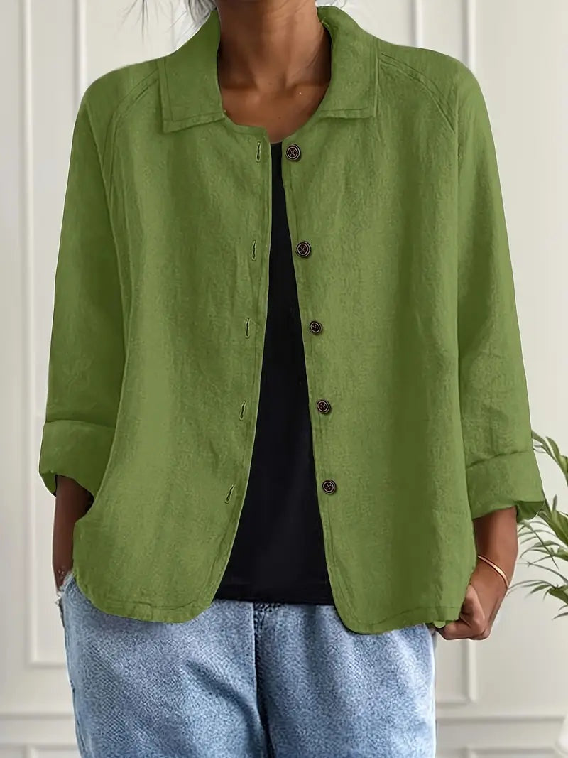 Signe | Jakke Dame Casual Knapper Let Overgangsjakke