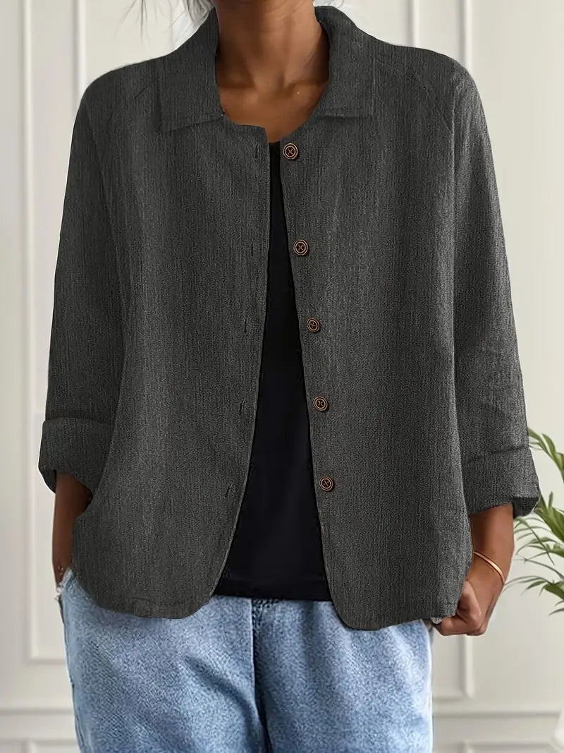 Signe | Jakke Dame Casual Knapper Let Overgangsjakke