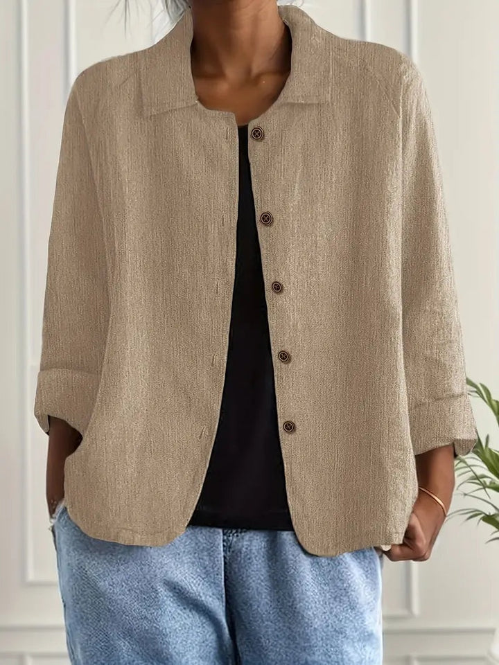 Signe | Jakke Dame Casual Knapper Let Overgangsjakke