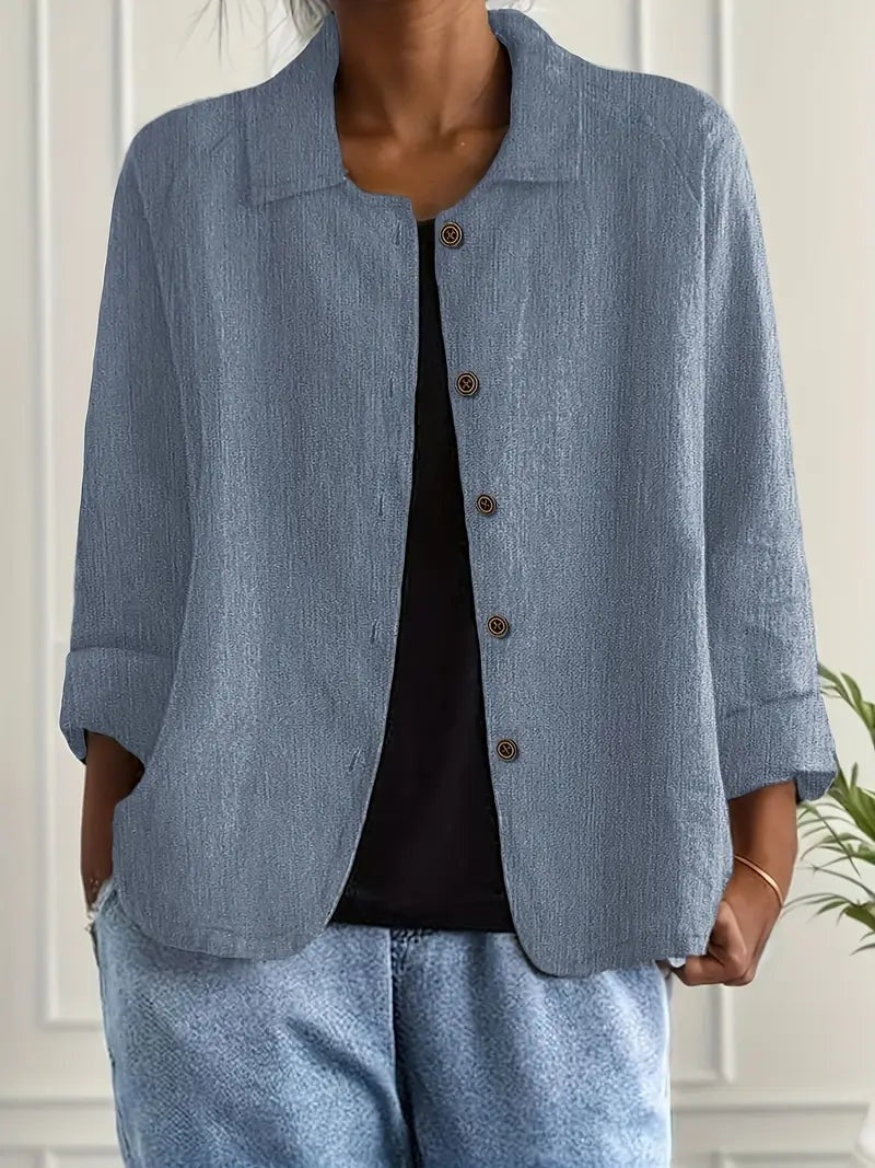 Signe | Jakke Dame Casual Knapper Let Overgangsjakke
