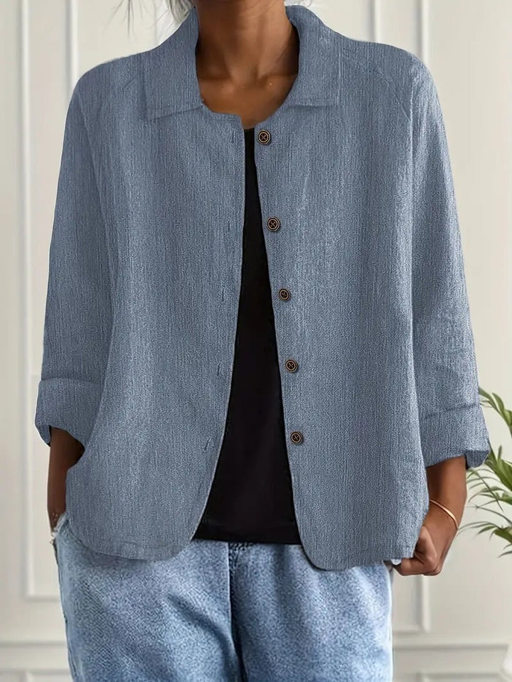Signe | Jakke Dame Casual Knapper Let Overgangsjakke