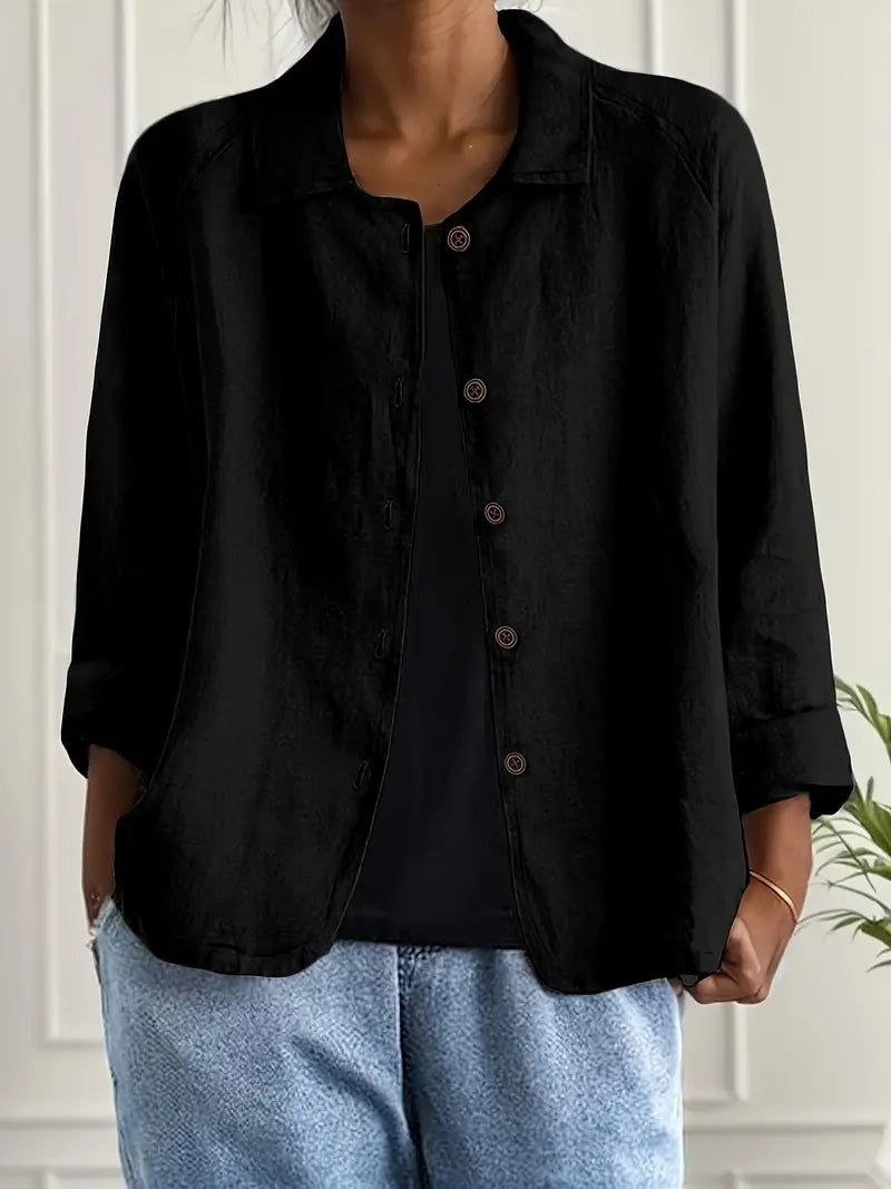 Signe | Jakke Dame Casual Knapper Let Overgangsjakke