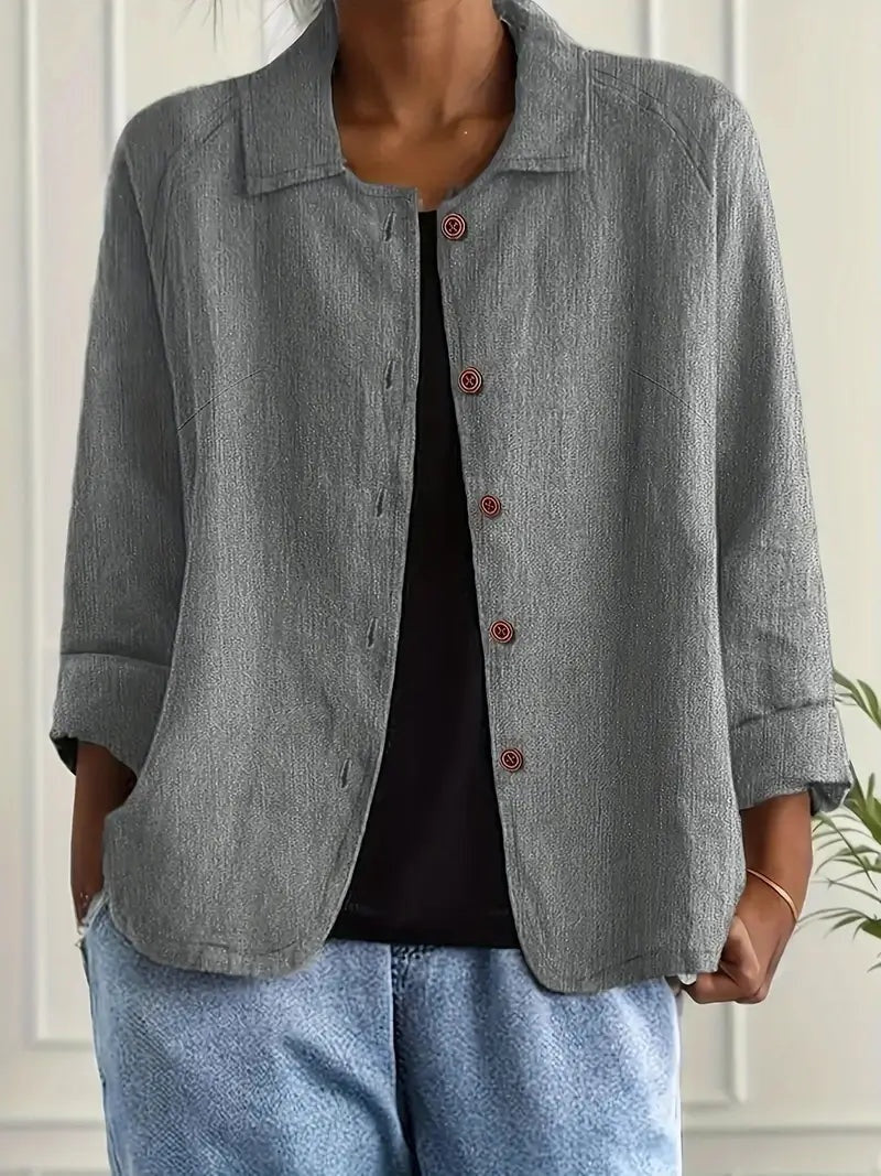 Signe | Jakke Dame Casual Knapper Let Overgangsjakke