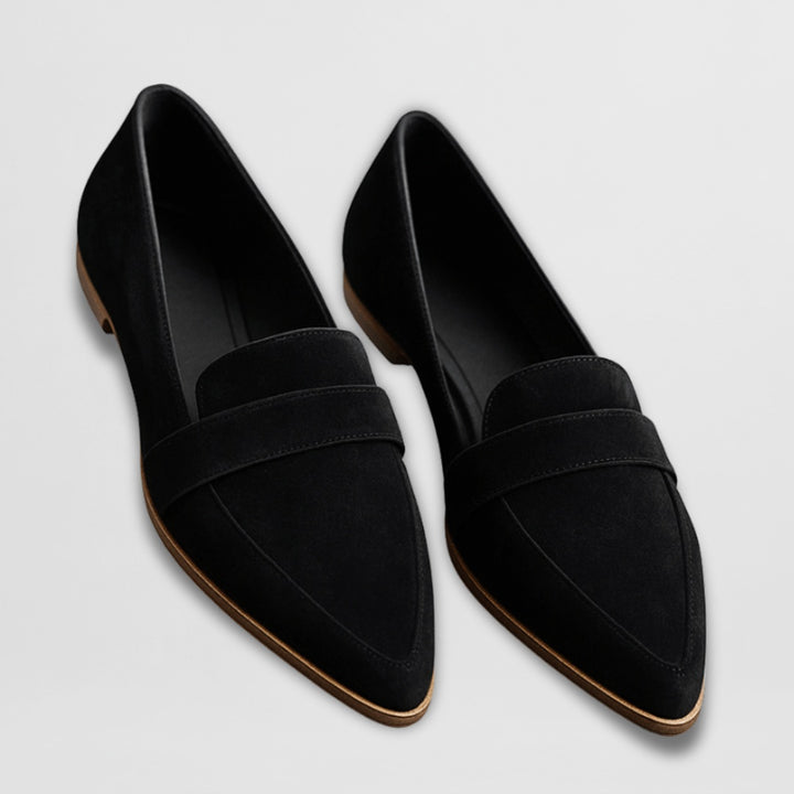 Sofie | Suede Oxford Loafer Dame Spidst Tå
