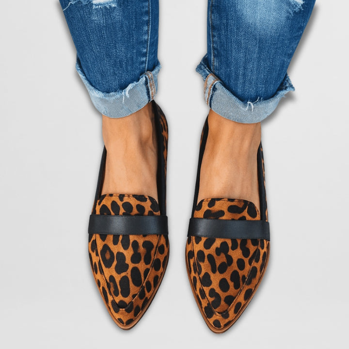Sofie | Suede Oxford Loafer Dame Spidst Tå