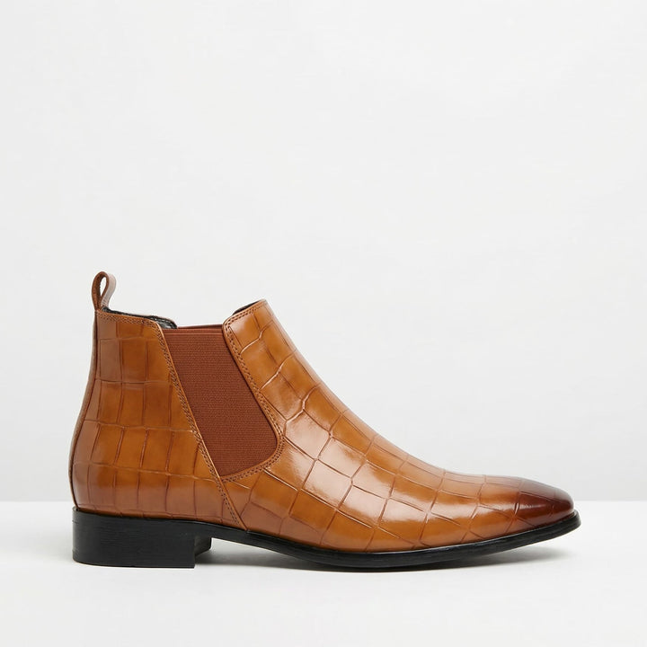 Thomas | Chelsea Boots Ankelstøvler Herre Kroko Læder