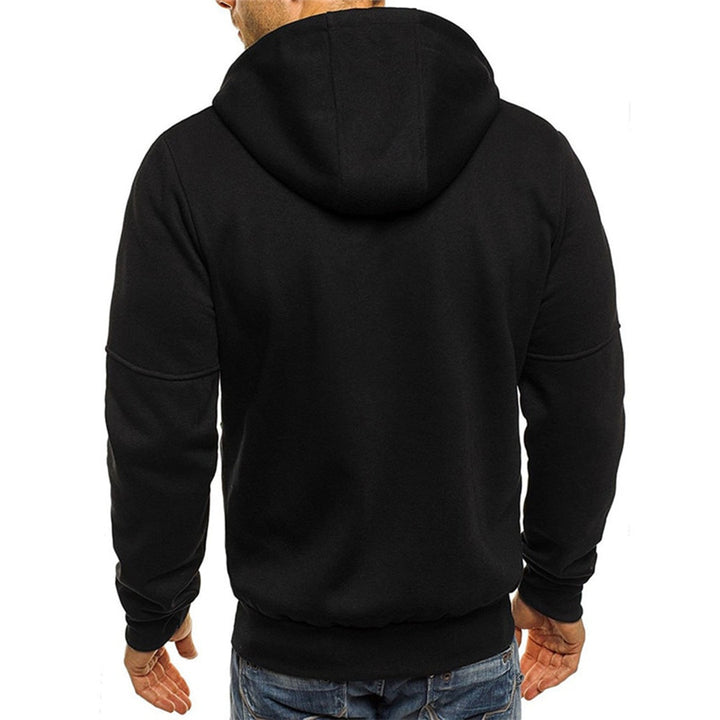 William | Hættetrøje med Lynlås Herre Sweatshirt Lommer