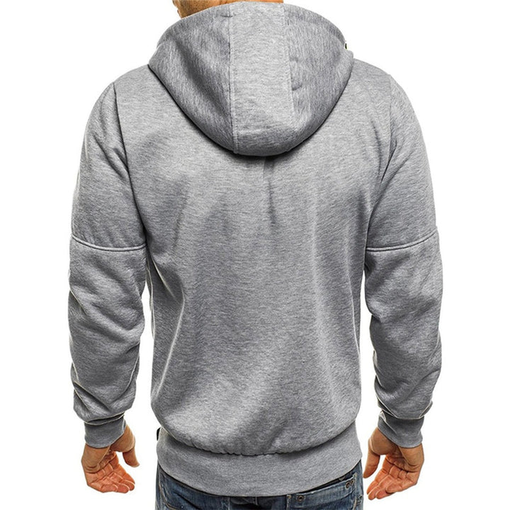 William | Hættetrøje med Lynlås Herre Sweatshirt Lommer