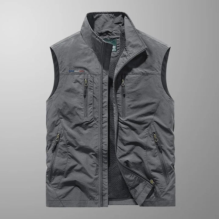 William | Vest Herre Outdoor Lynlås Høj Krave Multi-Lomme