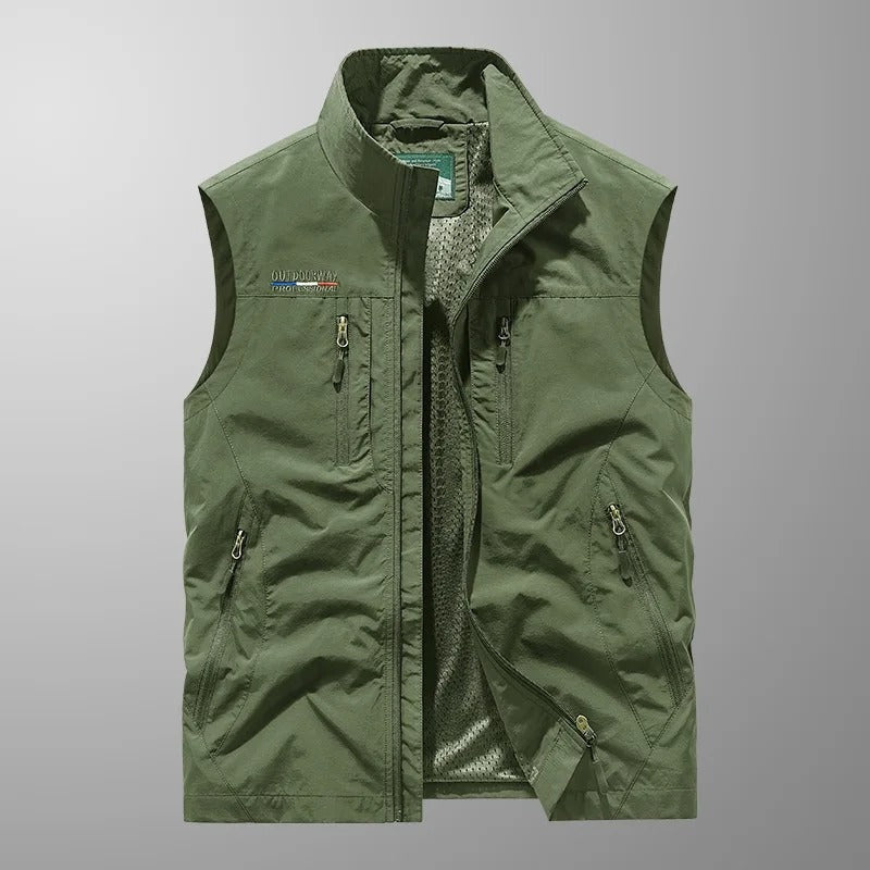 William | Vest Herre Outdoor Lynlås Høj Krave Multi-Lomme