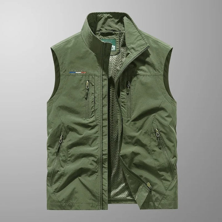 William | Vest Herre Outdoor Lynlås Høj Krave Multi-Lomme