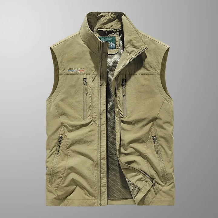 William | Vest Herre Outdoor Lynlås Høj Krave Multi-Lomme