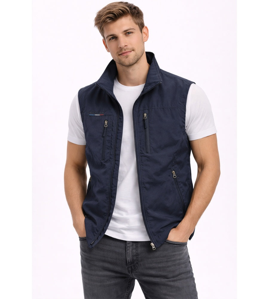 William | Vest Herre Outdoor Lynlås Høj Krave Multi-Lomme