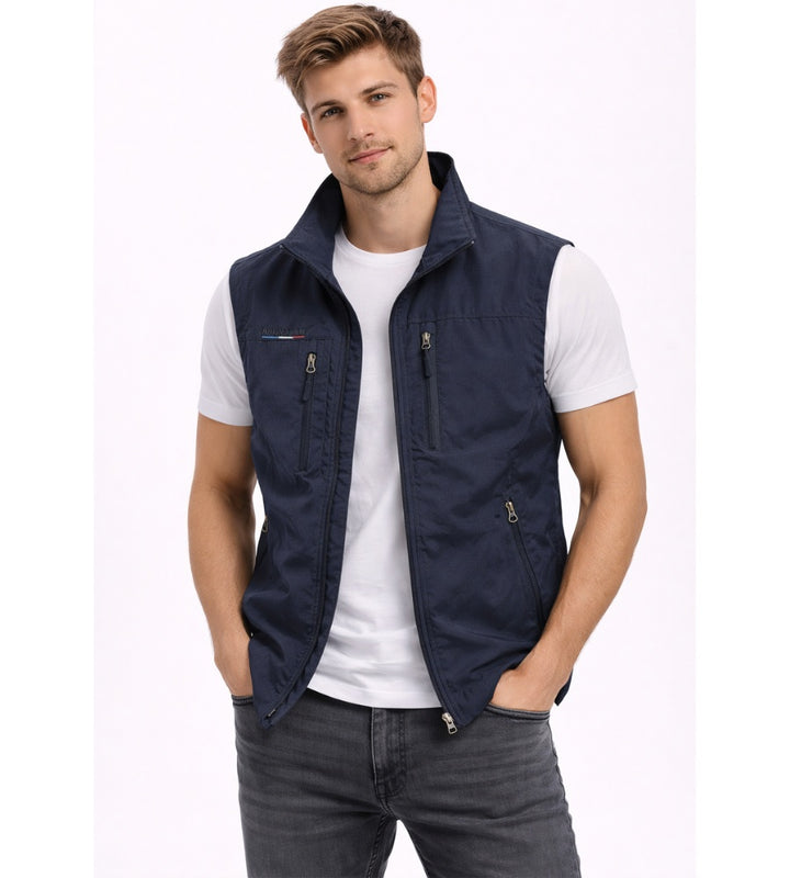 William | Vest Herre Outdoor Lynlås Høj Krave Multi-Lomme