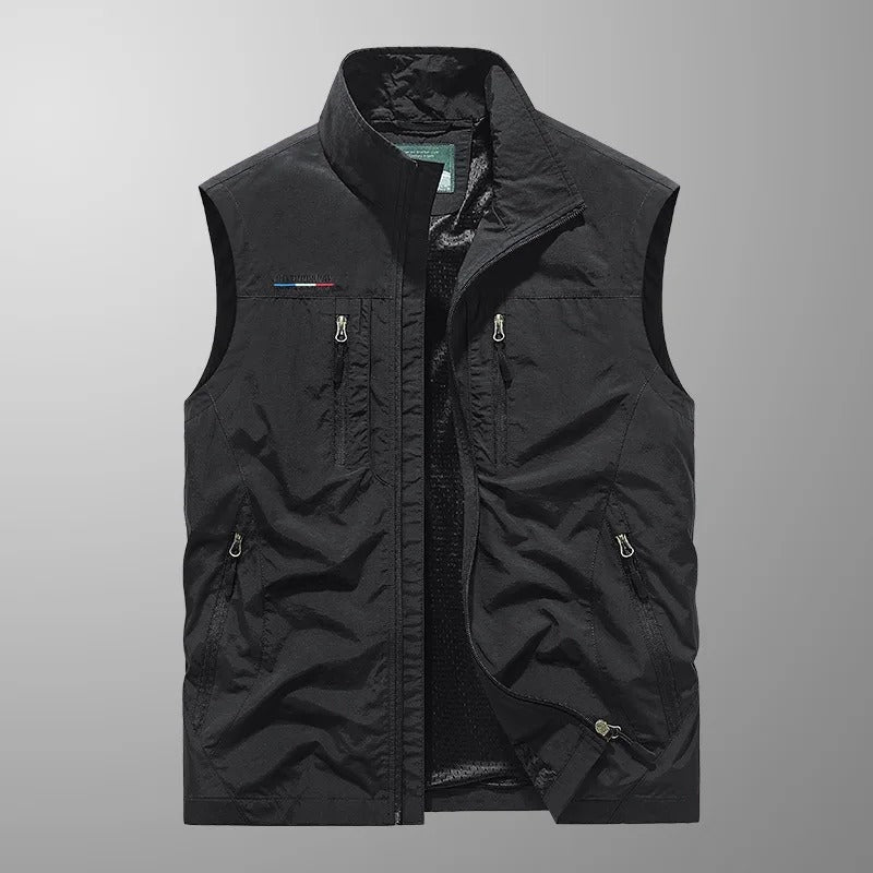 William | Vest Herre Outdoor Lynlås Høj Krave Multi-Lomme
